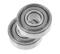 PERSELOSO 2 Pezzi Accessori Per Sedie a Rotelle Piccoli Cuscinetti Delle Ruote Sfere Portanti Cuscinetti a Manicotto Cuscinetti Per Sedie a Rotelle Montaggio Del Carrello Acciaio Silver