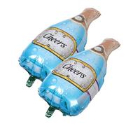 PERSELOSO 2 Pezzi Palloncini Decorativi Forma Vino Alluminio per Compleanni e Matrimoni Eleganti Palloncini per e Decorazioni per