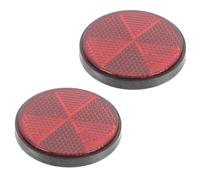PERSELOSO 2pezzi Catarifrangente Rotondo in Plastica Resistente per Bici e Moto Montaggio con Vite da Riflettore di Sicurezza Posteriore Rosso Accessorio Ciclismo per Avvertimento Visivo