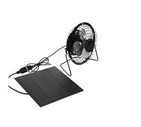 PERSELOSO 3w Ventilatore Alimentato Energia Solare Rotazione Gradi Da Tavolo Per Esterni Pollaio Casa Sull Albero Serra Camper Auto