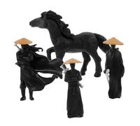 PERSELOSO 4 Mini Figurine Plastiche per Decorazione Miniature Antico Accessori per Giardino e per Domestici e Ufficio