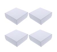 PERSELOSO 4 Pezzi Contenitore per Provette da Laboratorio in Carta con 100 Scomparti e Coperchio, Organizer per Conservazione nel Congelatore, Design Salvaspazio per Gestione Campioni