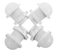 PERSELOSO 4pezzi Copertura Protettiva Sensore Movimento in Plastica Bianca Guscio Infrarossi Resistente al Calore con Montaggio Vite Facile da Installare per Rilevatori di Movimento Indoor