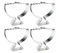 PERSELOSO 4pezzi Formine Biscotti Menorah in Acciaio Inox per Hanukkah Stampi Resistenti Antiruggine per Biscotti Cioccolatini e Torte Creative