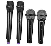 PERSELOSO 4pezzi Microfono Giocattolo Per Design Realistico Prop Per Karaoke e Feste Giocattoli Compatti Plastica Per Sviluppare La Fiducia Nei Piccoli Performer
