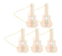PERSELOSO 5 Chitarra Legno Grezzo per Strumento Musicale DIY Non Verniciato per Creazioni e Attività per La Pittura e La Decorazione