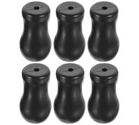 PERSELOSO 6 Pezzi Cordoncini per Tende in PVC Nero, Manopole Resistenti e Rifinite per Oscuranti Finestre, Accessori per Fai da Te Tende e Tapparelle