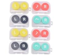 PERSELOSO 8pezzi Kit Professionale Per Custodia Lenti Contatto Compatto e Leggero Pratico Per Viaggi e Uso Quotidiano Contenitori Per Lenti Sicuri e Affidabili