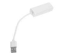 PERSELOSO Adattatore Ethernet USB 2.0 Bianco Connettore Rj45 10/100/1000mbps Plug-and-play in Abs e Pvc per Connessione senza Interruzioni