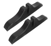 PERSELOSO Basi Divisorie per Paravento 2 Pezzi, Supporti in Plastica Neri per Partizioni Domestiche e Ufficio, Staffe Rinforzate per Divisori Sospesi, Accessori per Suddivisione Spazi