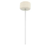 PERSELOSO Battente Pedale Batteria Bianco Sostitutivo per Grancassa Accessorio per Pedale Jazz Ricambio Mallet per Batteristi Principianti e Professionisti
