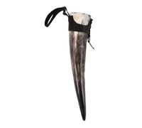 PERSELOSO Bicchiere da Bere Corno Vintage Coppa Decorativa per Vino e Capacità Viking per Eventi e Decorazioni