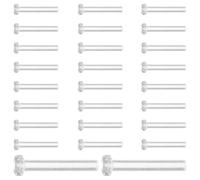 PERSELOSO Chiusure Trasparenti per Orecchini 0,75mm 50 Pezzi Supporti Sicuri per Orecchini Ipoallergenici Retro Resistenti per Protezione Lobi Adatti a Uso Prolungato e Artigianato Gioielli