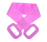 PERSELOSO Cintura Esfoliante Silicone Alimentare per Doccia e Bagno Lunga con per Mani Pulizia Profonda Schiena e Corpo Resistente e Facile e Viaggio Casuale