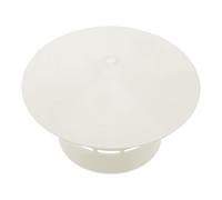 PERSELOSO Copertura per Stufa in Plastica Bianca Resistente al Freddo Design Monopezzo, Protezione per Condotti Fumari Esterni in Casa e Giardino