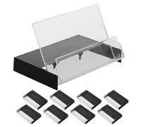 PERSELOSO Custodia con per in 9 Audio Plastica Cassette Ps Vintage Retrò, Organizer Compatto Salvaspazio Protezione Antiusura per Uffici Domestici