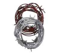 PERSELOSO Decorazione Di Filo Spinato Per Halloween, 2 Pezzi: 2,5 M Di Filo Spinato in Plastica Pe Realistico Per La Decorazione Di Feste Western Di Halloween in Stile Casa Stregata.
