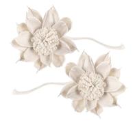 PERSELOSO Diffusore di Fiori Secchi senza 2 Pezzi con Fiori di Paglia Beige e Corda di Cotone, per Bagno e Camera da Letto, Profumazione Uniforme e Sicurezza