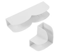 PERSELOSO Fissaggi Stabilizzatori Antiscivolo Ragazzo Ragazza 2 Pezzi in Plastica Bianco Facili da Installare e Rimuovere per Recinto per Sicurezza Gioco
