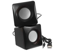 PERSELOSO Mini Speaker USB per Computer con Subwoofer Integrato Altoparlanti Desktop Compatti e Portatili per Audio Stabile con Connessione USB e