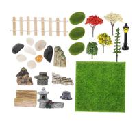 PERSELOSO Miniature Decorazioni Giardino per Casa delle Ornamenta Cortile Resina con e Adatto Miniatura e Progetti DIY Colori Naturali e Compatte