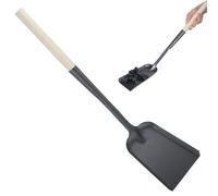 PERSELOSO Pala per Pulizia Cenere Stufa Manico in Legno, Paletta Portatile per Casa e Giardino, Attrezzo Resistente e Leggero per Caminetti e Forni, Utensile Multifunzione per Cenere