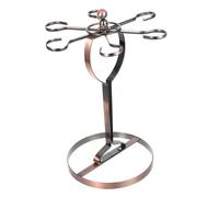 PERSELOSO Porta Bicchieri Vino in Ferro Battuto Antico Per Calici Di Dimensioni Varie Organizer Sospeso Da Mensola Per Cucina e Bar Supporto Calici Design Elegante