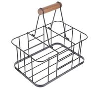 PERSELOSO Portabottiglie per Birra in Ferro Robusto Manico, Assemblaggio Monopezzo per Uso Domestico e Ristoranti, Organizer Resistente per Bottiglie e Lattine