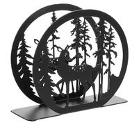 PERSELOSO Portatovaglioli in Ferro Nero a Forma di Cervo Moderno e Creativo Bordi Lisci e Arrotondati per Ristorante e Hotel come Decorazione da Tavolo Elegante