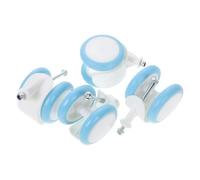 PERSELOSO Ricambi Ruote per Deambulatore 4 Pezzi in Plastica e Gomma Scorrimento Fluido e Facile Installazione per Sostituzione Passeggini Infantili