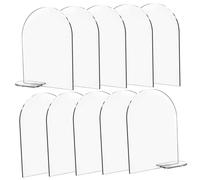 PERSELOSO Segnatavolo in Acrilico Trasparente 10 Pezzi, Porta Numeri da Tavolo Elegante e Creativo per Matrimoni e Banchetti, Resistente