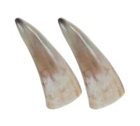 PERSELOSO Set 2 Tazze da Bere in Corno Naturale Stile Vintage Impugnatura Confortevole per Bevande Varie Decorazione per Feste a Tema e Tavola