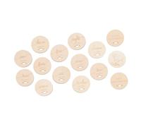 PERSELOSO Set Da 15 Pezzi Di Dischi in Legno Per Bambino e Bambina, Dischi Tondi Da 10 Cm, Sicuri e Inodori Per Foto Ricordo Della Crescita Nel Primo Anno