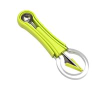 PERSELOSO Set di Utensili per Intaglio e Scavo della Frutta in Acciaio Inox e Pp, Cucchiaio Scavino e Coltello da Frutta, per Cucina e Decorazioni
