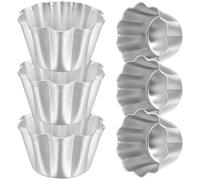 PERSELOSO Stampi per Torta in Lega di Alluminio Antiaderente 6 Pezzi, Pirottini Multiuso per Muffin e Budini, Teglia da Forno Resistente al Calore per Dolci e Crostate, per Cucina Domestica