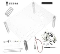 PERSELOSO Supporto per Case PC Aperto Matx Medio, Staffa per Scheda Madre, Base Trasparente per Dissipazione Aria, Protezione Urti e Facile Installazione per Computer Desktop