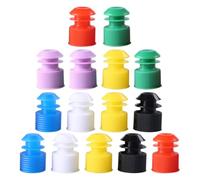 PERSELOSO Tappi in Plastica Chiusura Ermetica per Provette e Bottiglie Colore Casuale 100 Pezzi e Buona Elasticità per Uso in Ricerca Scientifica e Medicina