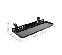 PERSELOSO Vassoio Piastra Staccabile per Cavalletto in Plastica Nero Portatile e Robusto per Stoccaggio Pennelli e Strumenti da Pittura, Accessorio per Cavalletti Artistici