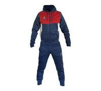 Perseo Sport Tuta da ginnastica Uomo con Cappuccio ZE-US Modelli Capua Rodi (IT, Testo, L, Regular, Regular, Capua Blu/Rosso)