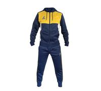 Perseo Sport Tuta da ginnastica Uomo con Cappuccio ZE-US Modelli Capua Rodi (IT, Testo, L, Regular, Regular, Capua Blu/Giallo)