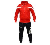 Perseo Sport Tuta Legea Turchia M1149 Uomo Allenamento Fitness Calcio Tempo Libero Vari Colori e TG (M, Rosso/Blu)