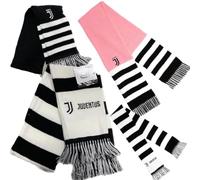 Perseo Trade Sciarpa Juventus Sciarpe Tubolari | Bianco Nera Rosa | Ufficiale Juve Sciarpe Da Stadio Calcio PS 17780