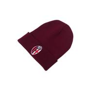 Perseo Trade srl Berretto Invernale Cuffia Squadra Calcio Bologna FC Logo - Ufficiale - Bordeaux - 100% Acrilico - Ricamato