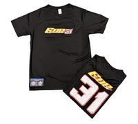 Perseo Trade srl Edo 31 T-shirti in Poliestere Stampata Edoardo Savino (IT, Testo, L, Regular, Regular, Standard, Nero)