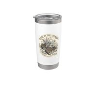 Persi nelle storie dove fioriscono le parole Book Lover Floral Bicchiere termico in acciaio inox doppia parete
