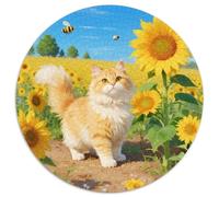 Persian Cat 1000 Pezzi Di Puzzle Rotondo Classico Cute Pets Regali Difficile E Impossibile Per Adulti E Bambini 1000pcs (67.5x67.5cm)
