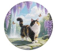 Persian Cat 1000 Pezzi Di Puzzle Rotondo Creativo Cute Pets Giocattolo Difficile E Impossibile Per Adulti E Bambini 1000pcs (67.5x67.5cm)