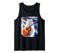 Persian Cat Chitarra Acustica Spagnola per Gli Amanti dei Gattini Canotta