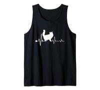Persian Cat Heartbeat Funny Kitten for Cats Lovers Canotta
