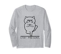Persian Cat Stay Present Maglia a Manica